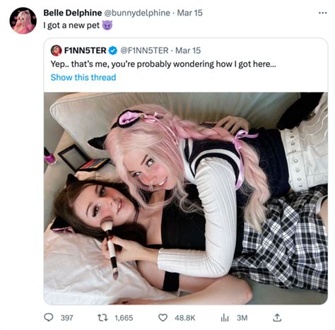 finnster belle delphine leak|Finn and Belle Delphine Collaboration 